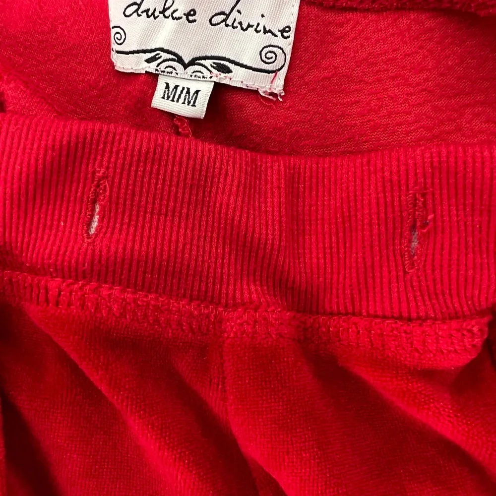 Dulce Devine pants velvet velour pockets on bum y2k lounge sweatpants cute icon - Picture 5 of 6